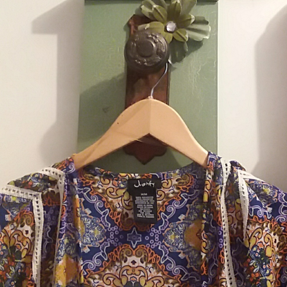 A very casual bathing suit cover up